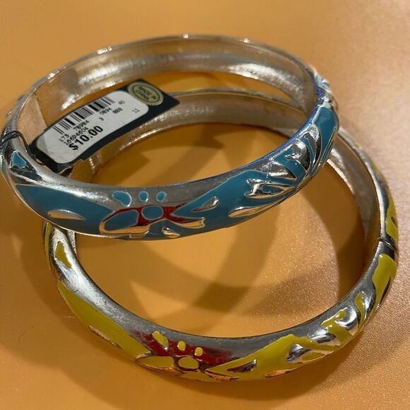 Colorful Enamel Bangles - Picture 1 of 7